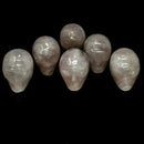 Rose Quartz Alien Head - Skull