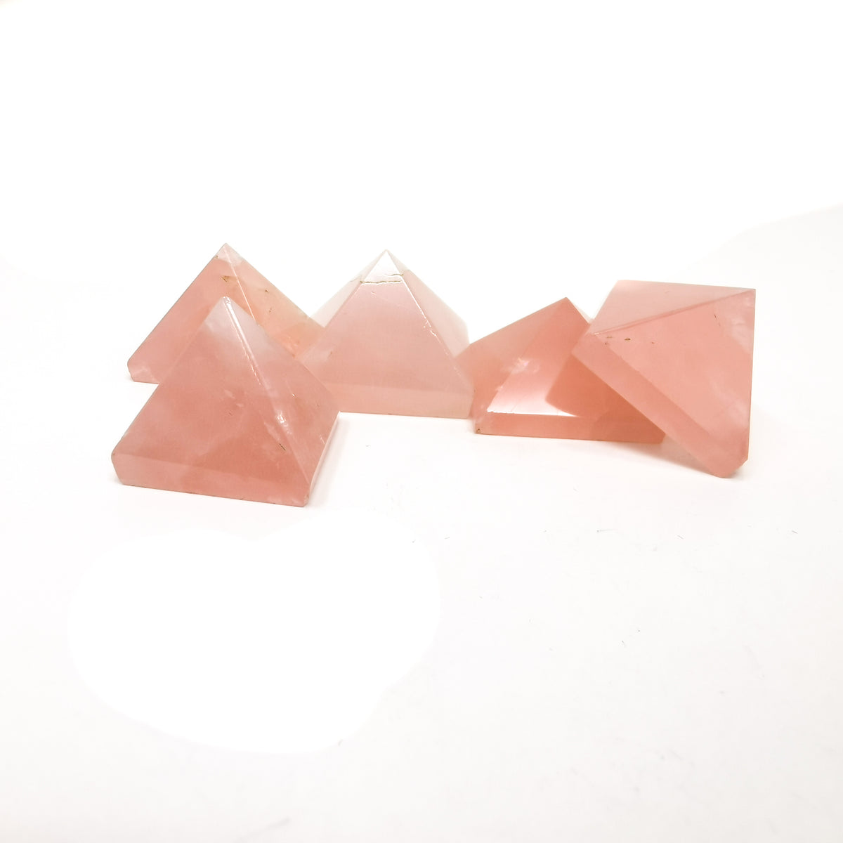 Rose Quartz pyramid from Brazil.