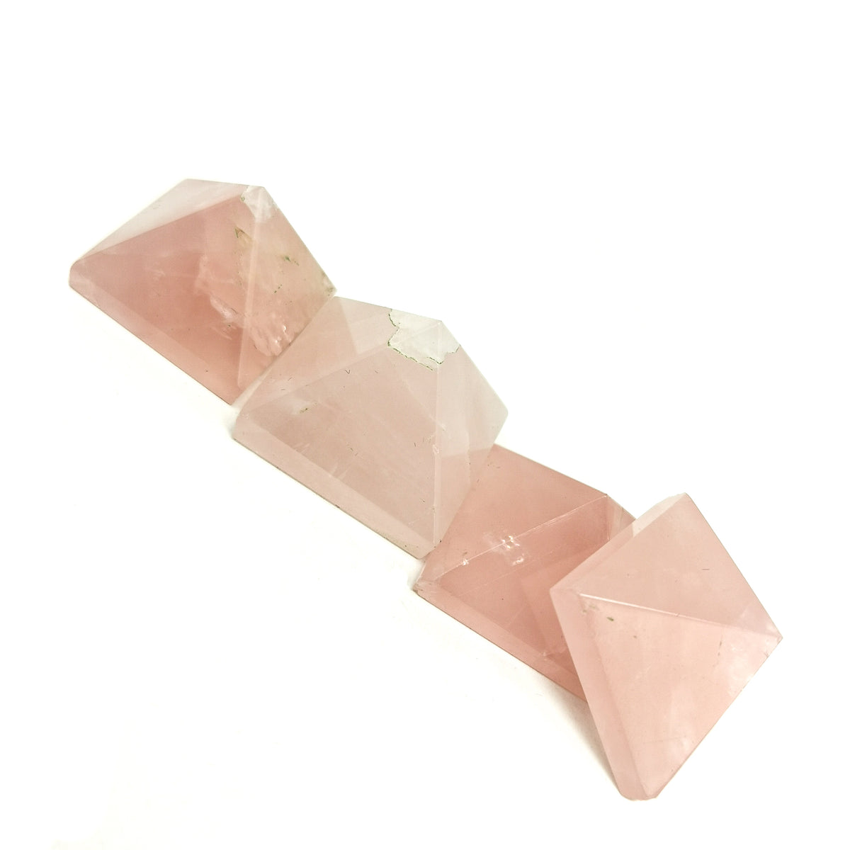 Rose Quartz pyramid from Brazil.