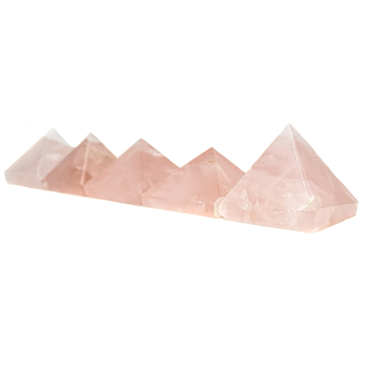 Rose Quartz pyramid from Brazil.