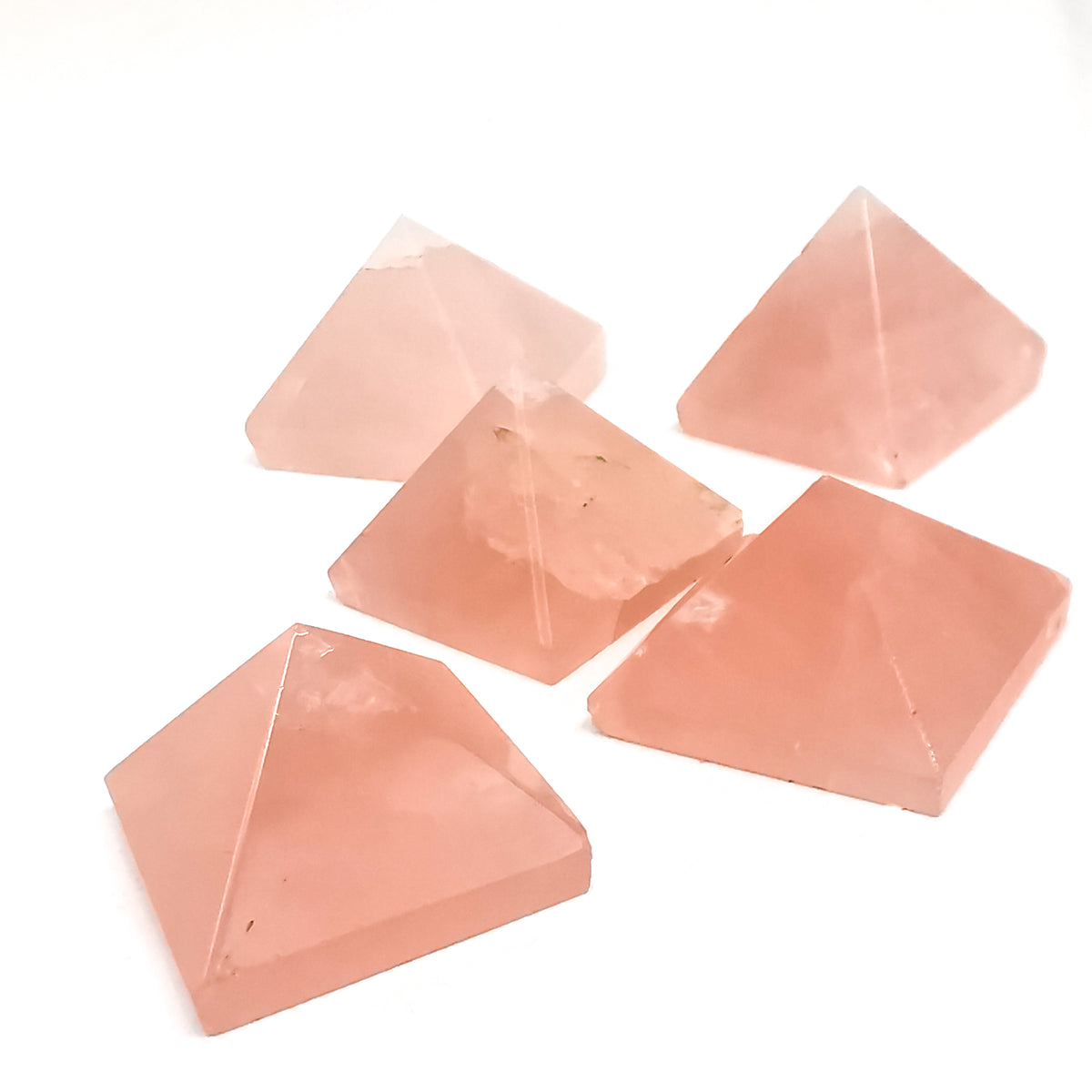 Rose Quartz pyramid from Brazil.