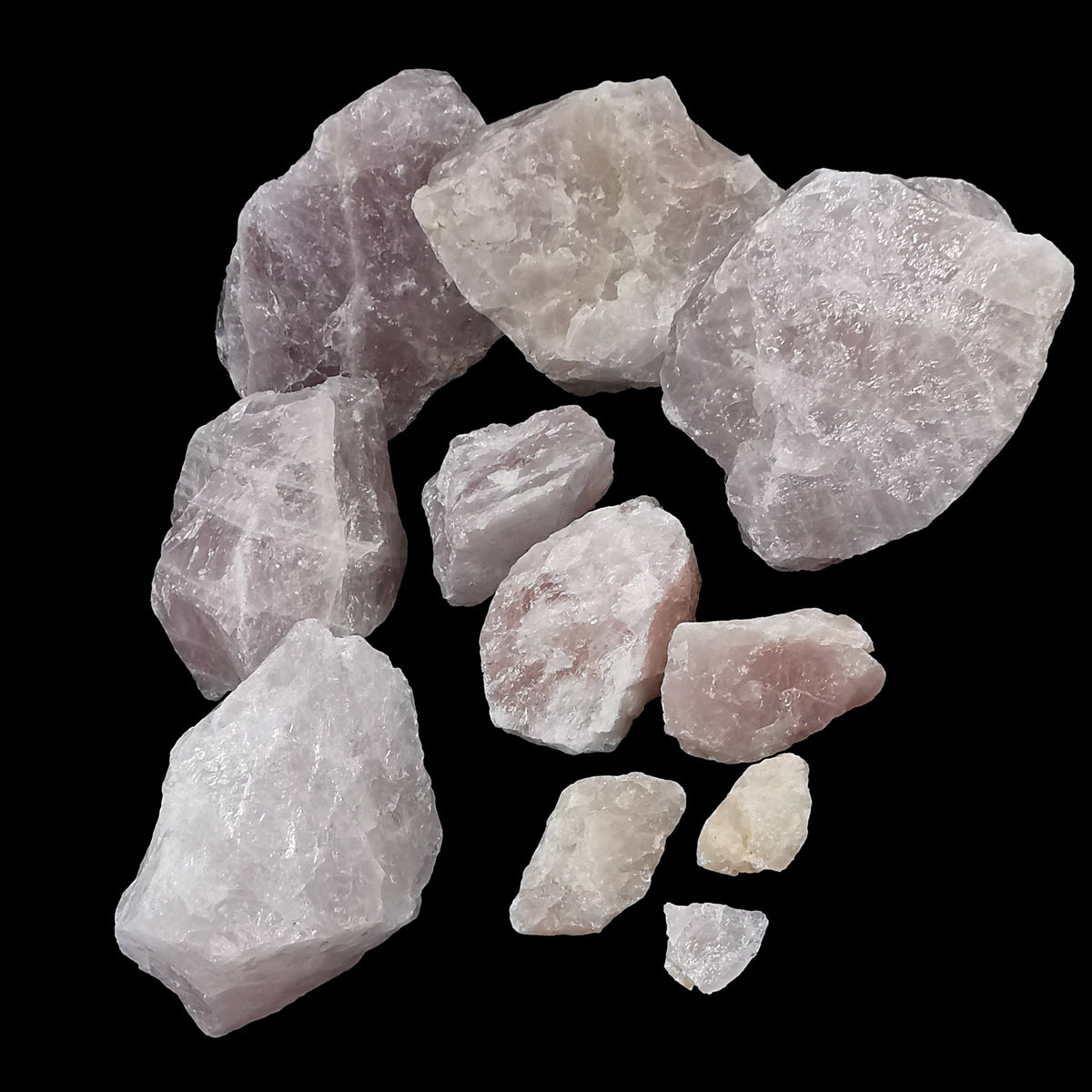 Rose Quartz rough.