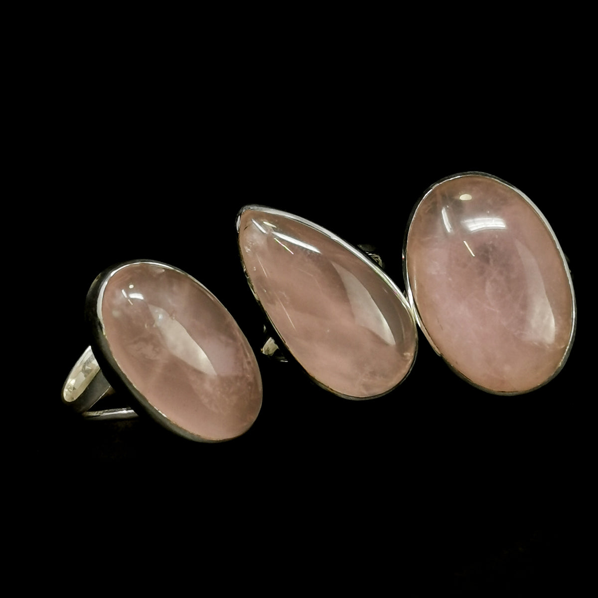 Rose Quartz Sterling Silver ring.