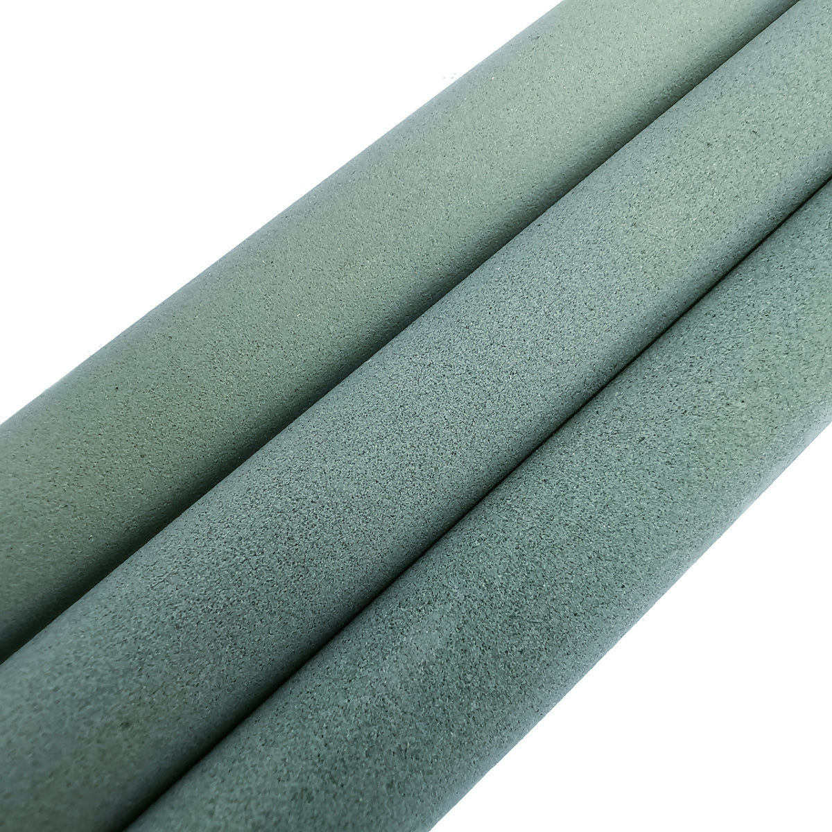 Round lapidary sanding stick, made of silicon carbide.