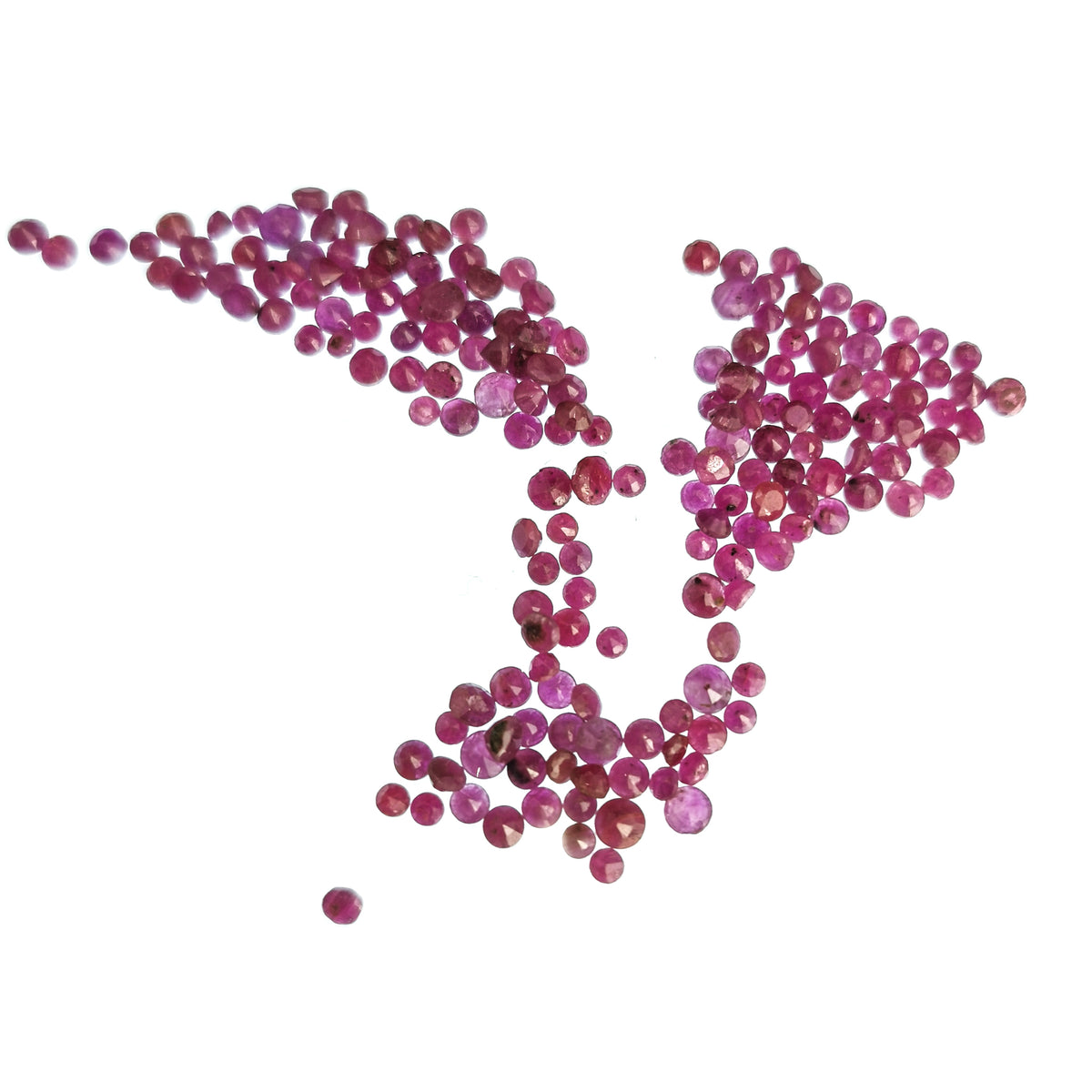 Ruby facet, a variety of corundum.