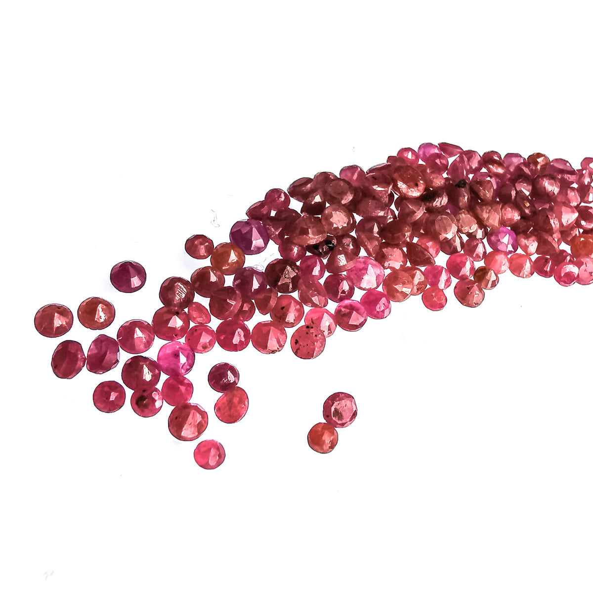 Ruby facet, a variety of corundum.
