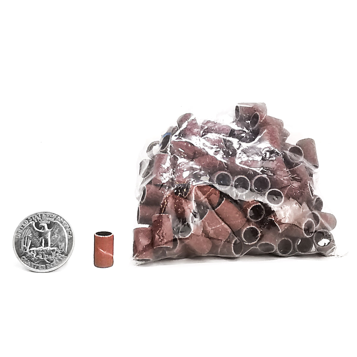 Silicon Carbide Mini sanding drums 100 pcs, made of silicon carbide sand paper.
