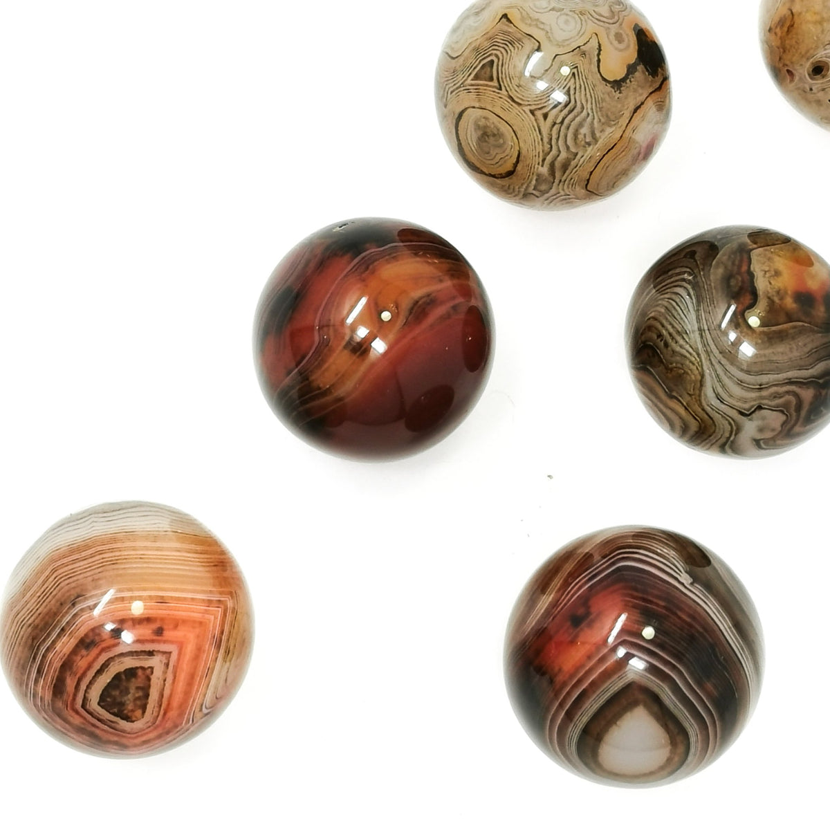 Sardonyx sphere from China.