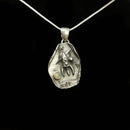 土星上空的火箭飞船 - 吊坠