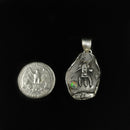 土星上空的火箭飞船 - 吊坠