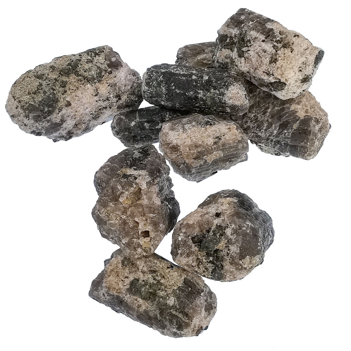 Scapolite grey crystal specimen from Badakhshan, Afghanistan.