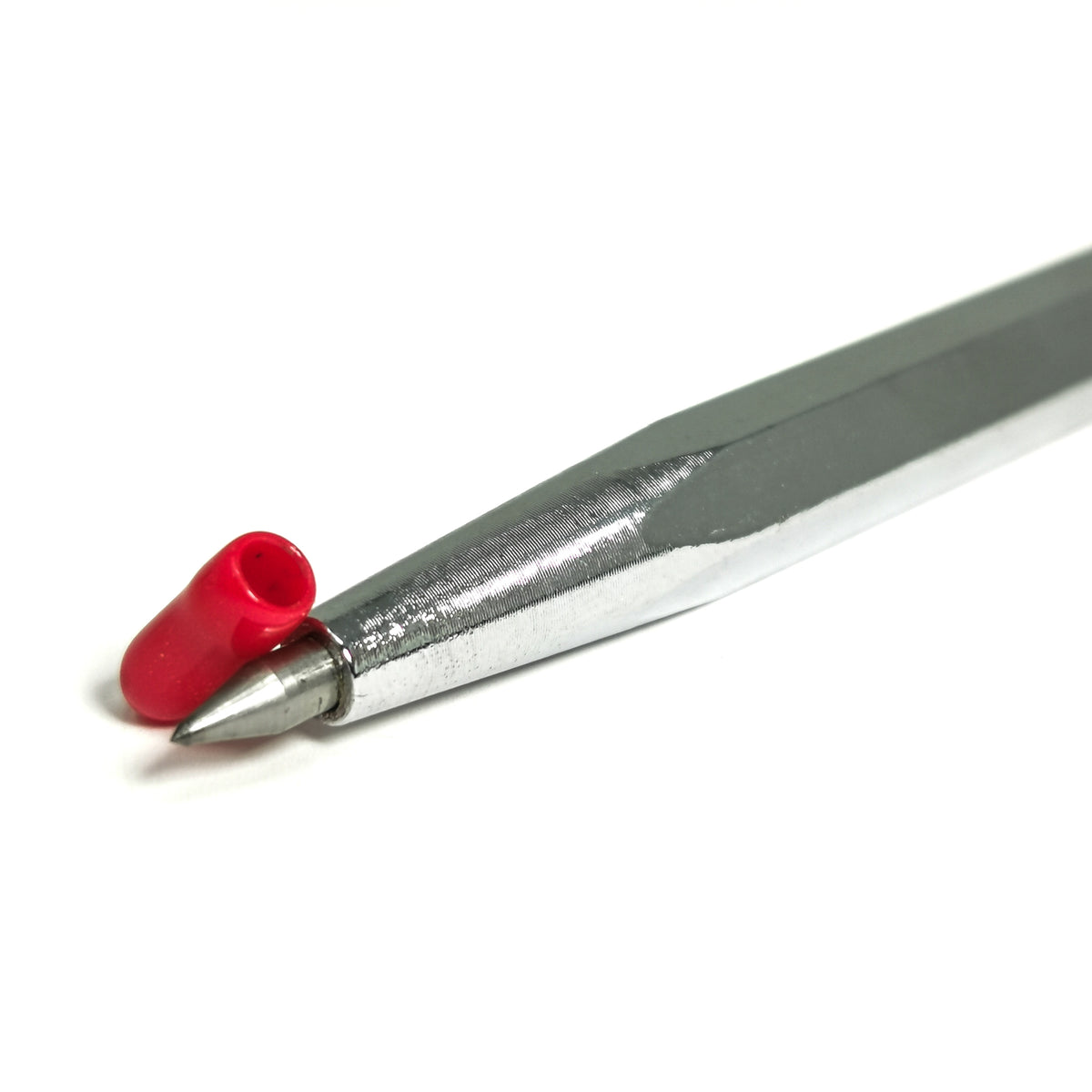 Scribe smithing tool, made of metal with a carbide tip.