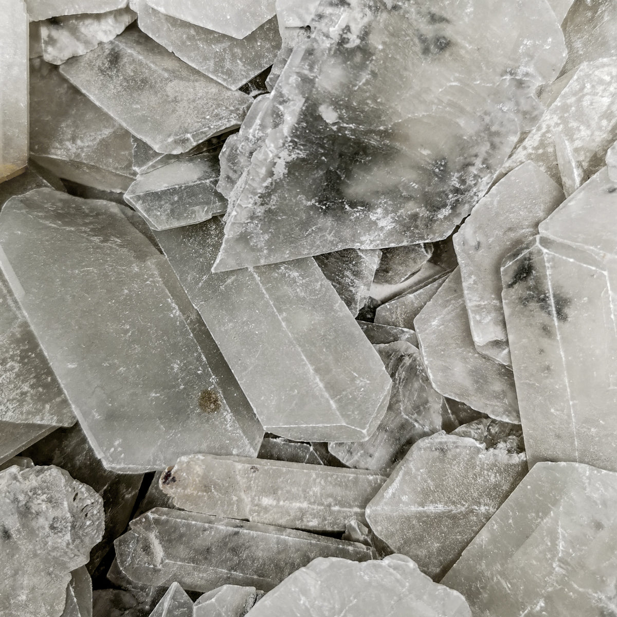 Selenite specimen, a variety of gypsum, from Salt Lake City, Utah, USA.