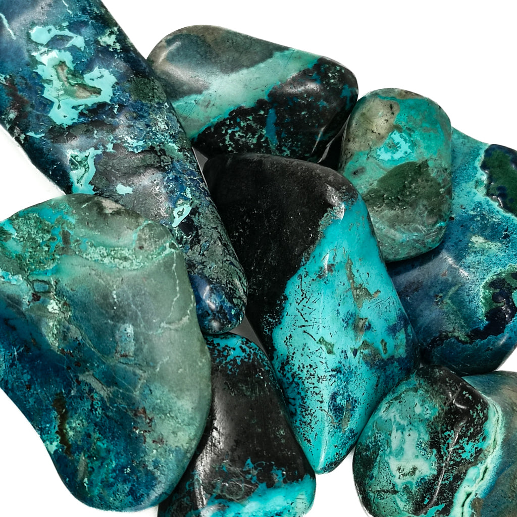 Shattuckite freeform from Namibia.