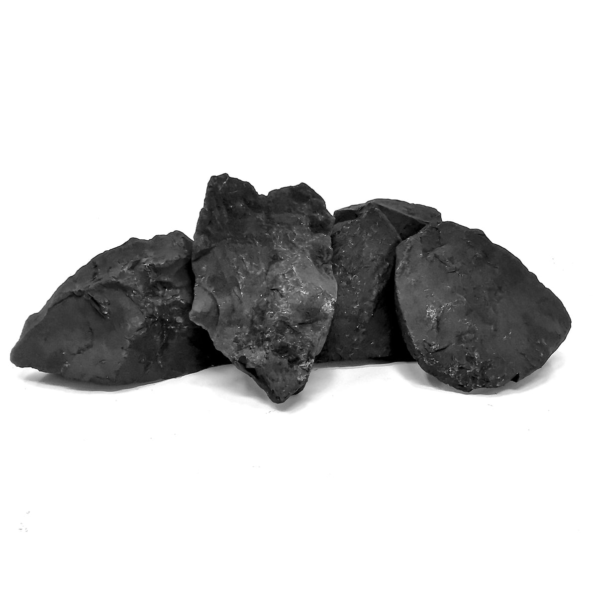 Shungite specimen from Kamelia, Russia.