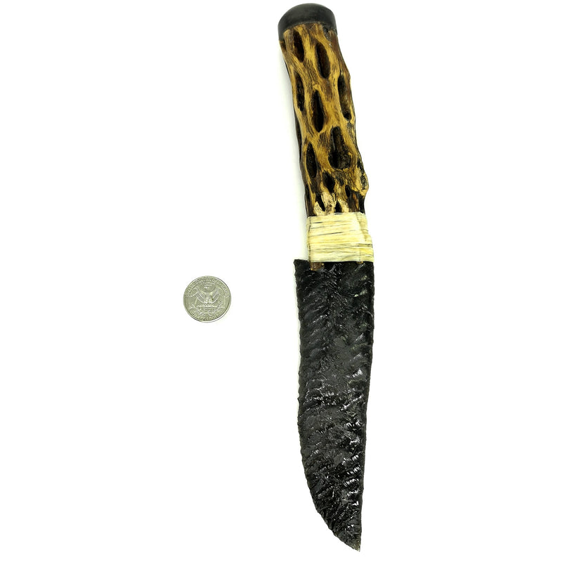 Silver Sheen Obsidian - Cactus Knife