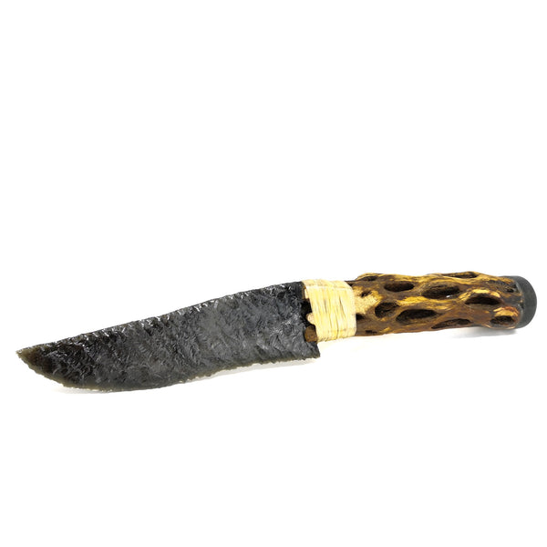 Silver Sheen Obsidian - Cactus Knife
