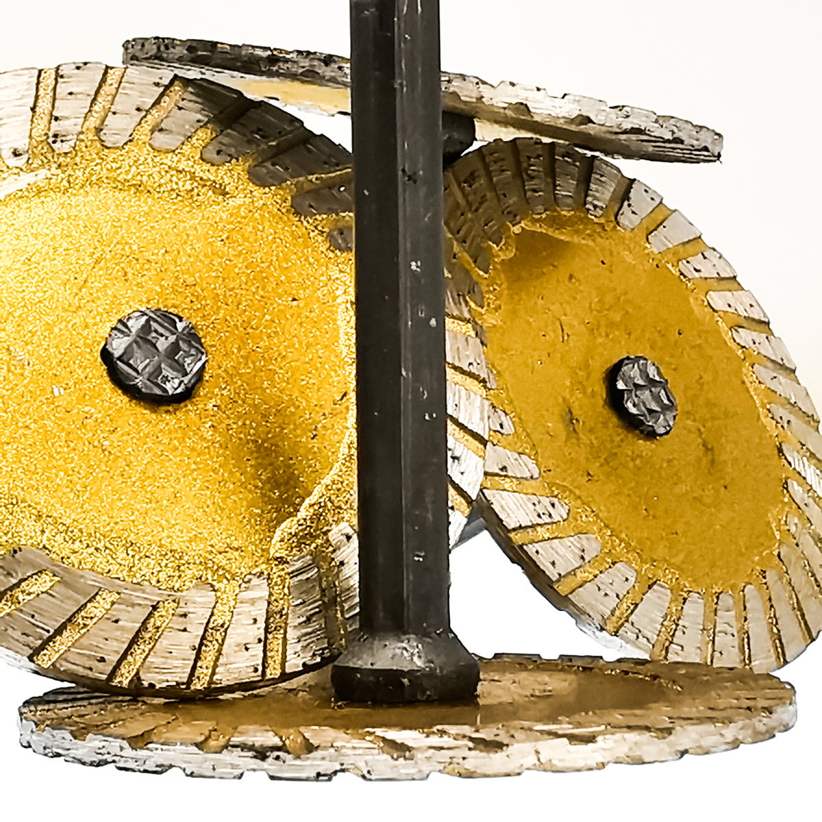 Sintered Lapidary (mini) saw blade, made of steel with sintered diamond grinding area.