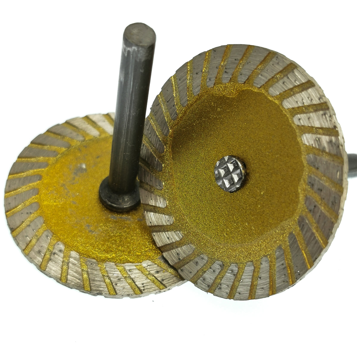 Sintered Lapidary (mini) saw blade, made of steel with sintered diamond grinding area.