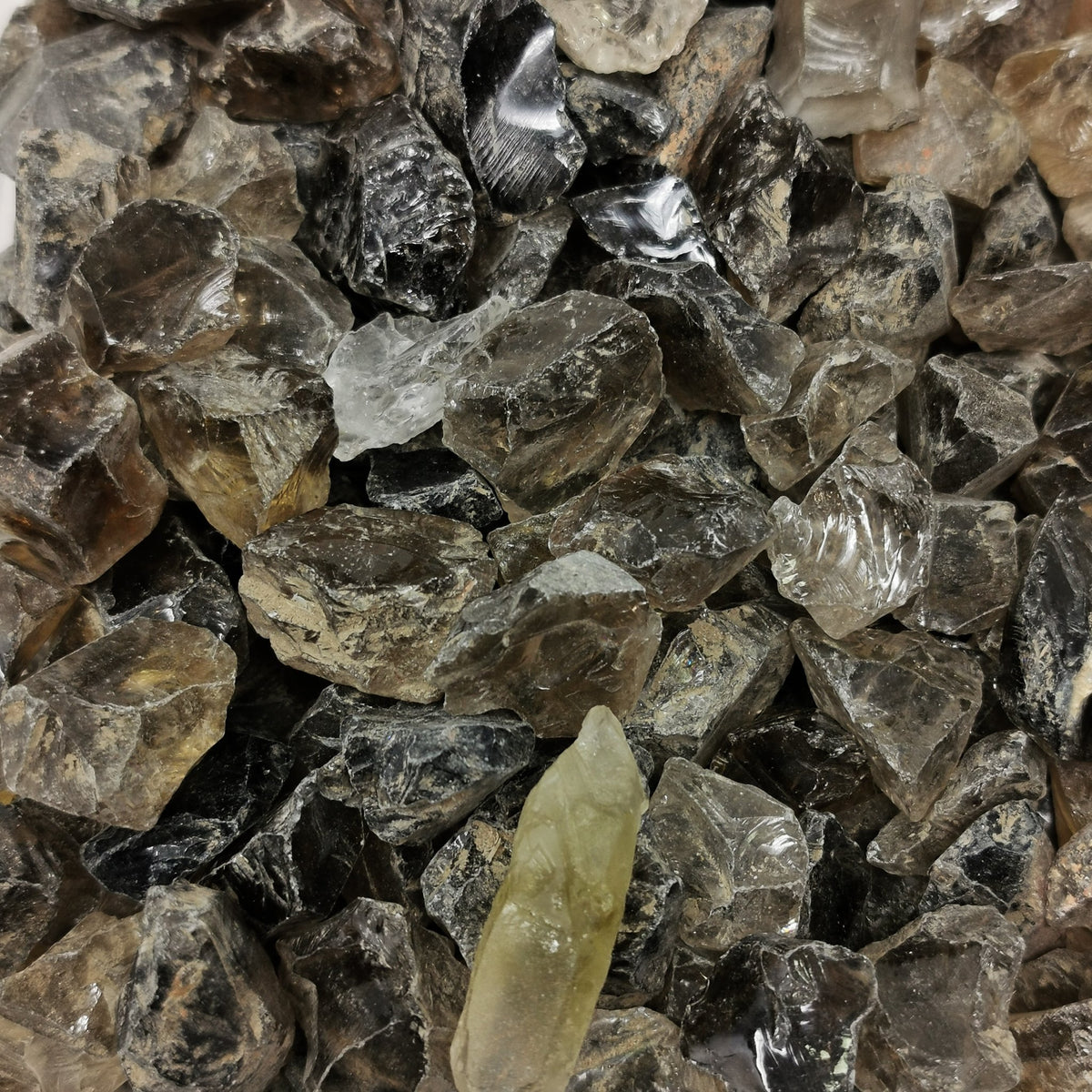 Smoky Quartz rough from Brazil.