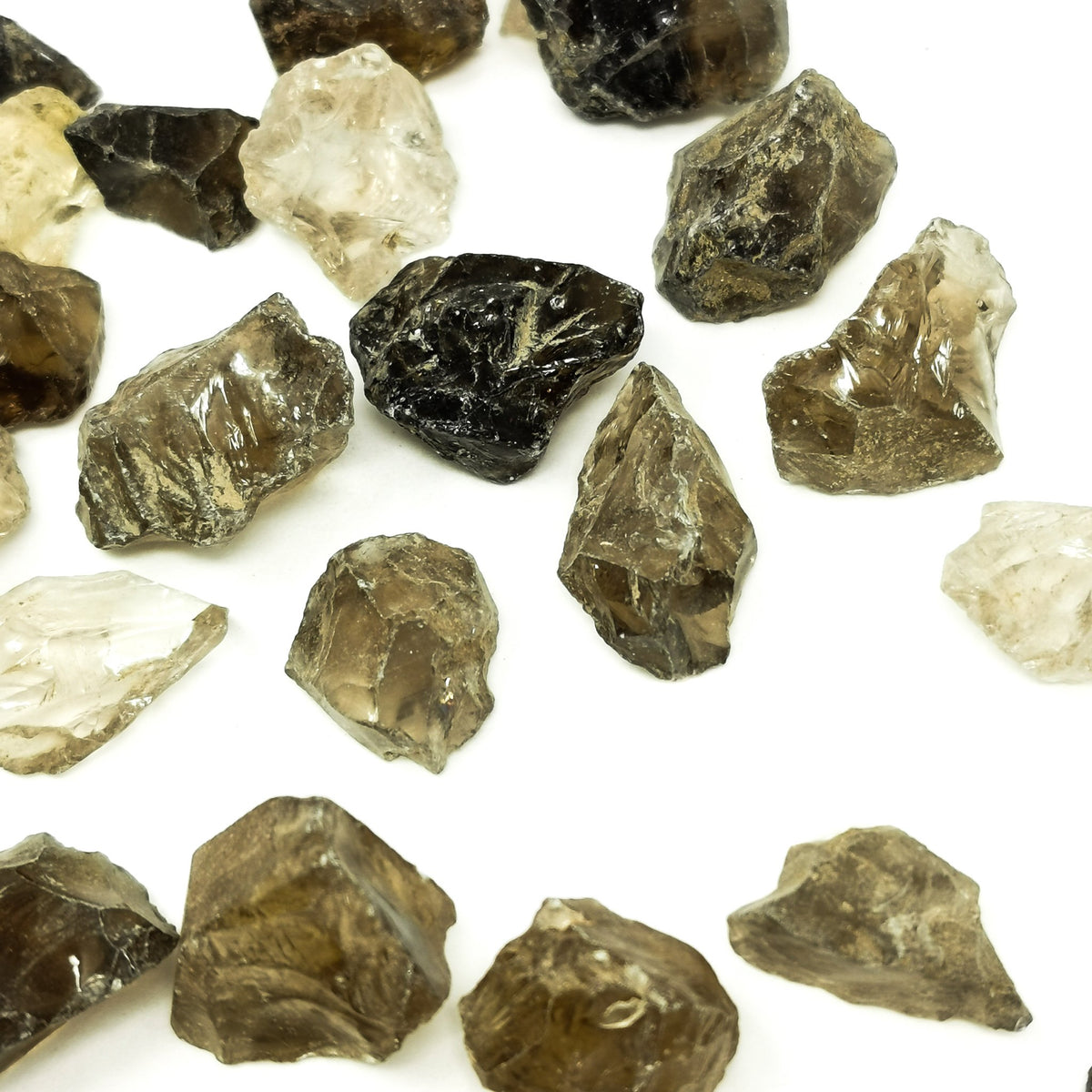 Smoky Quartz rough from Brazil.