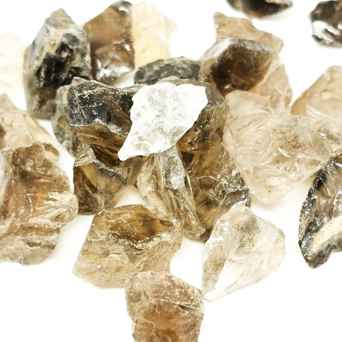Smoky Quartz rough from Brazil.