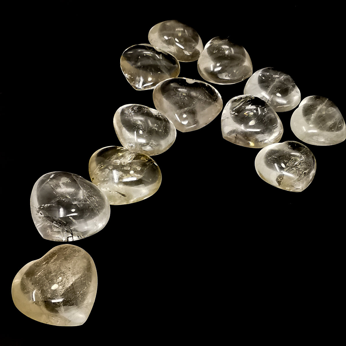 Smoky quartz small heart – curve of hearts
