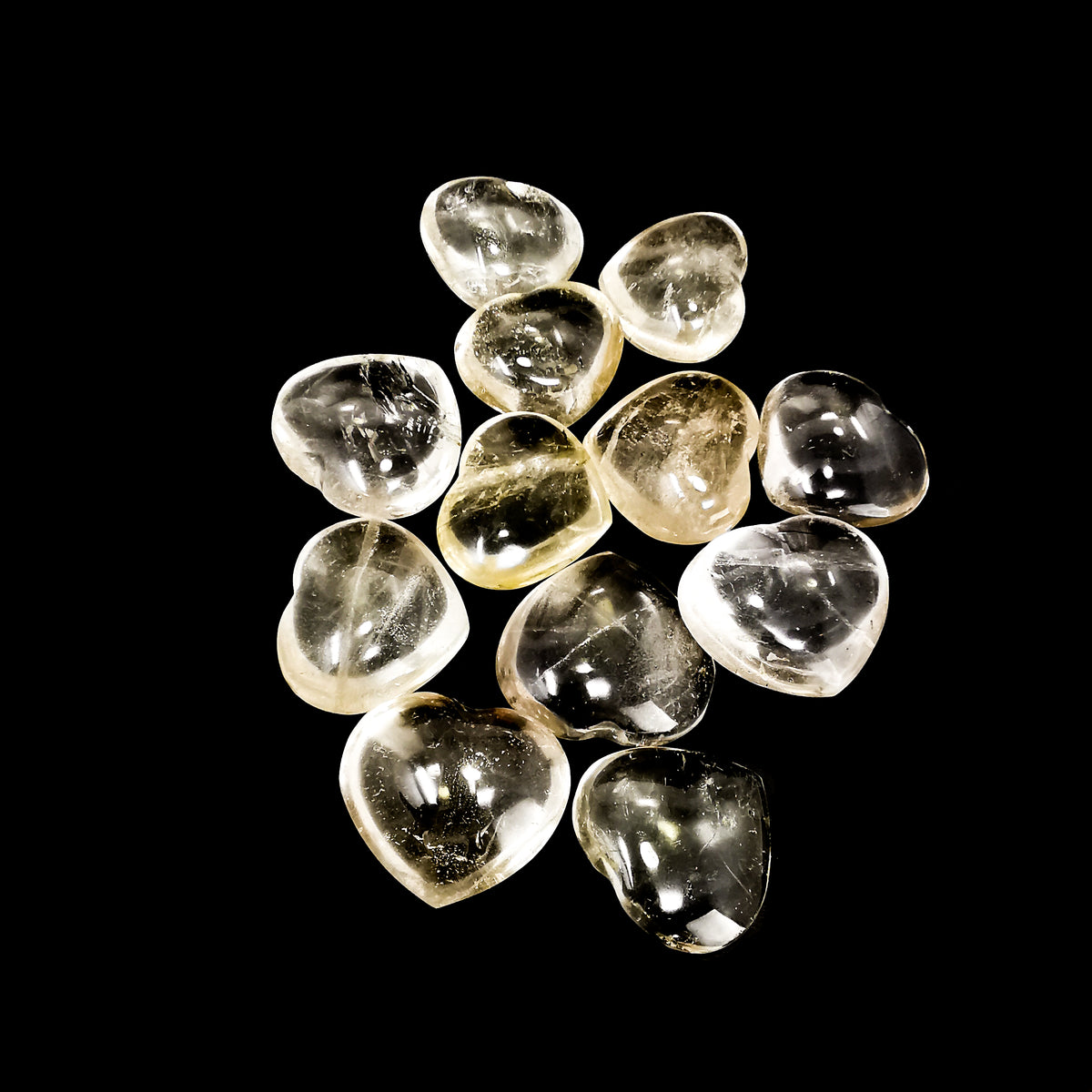 Smoky quartz small heart – hearts in a line