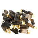 Smoky Quartz Point - Gold Plated Pendant