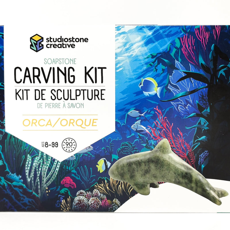 Orca Soapstone Carving Kit - Studiostone