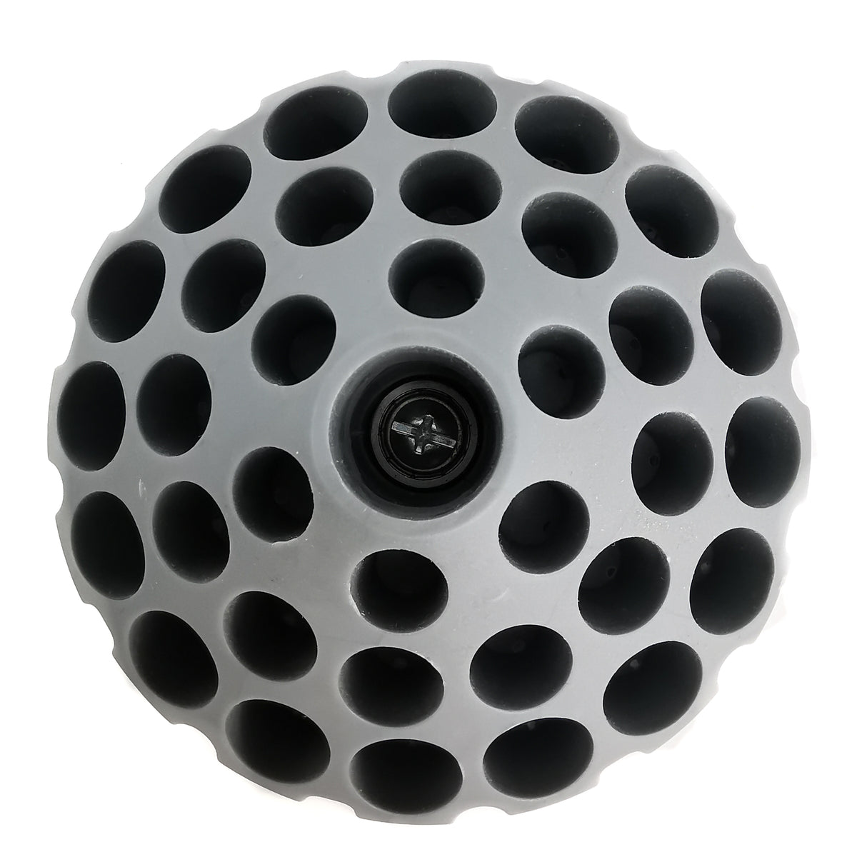 Spinning burr holder, made of plastic and metal.