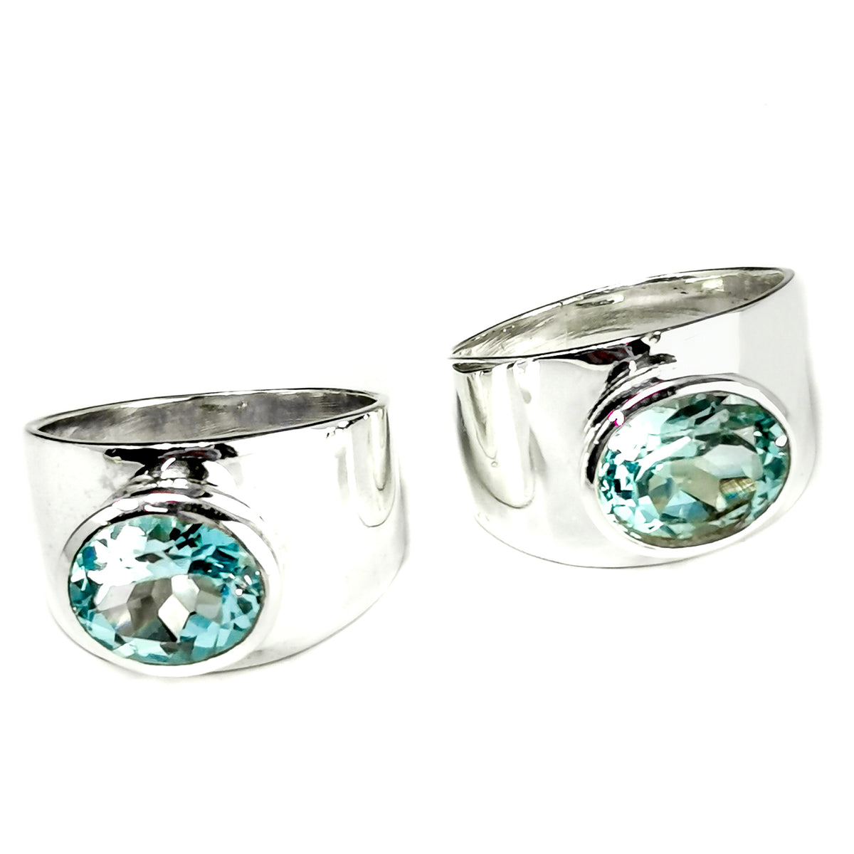 Sterling Silver Wide Shank ring.