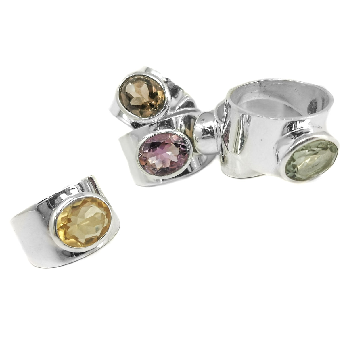 Sterling Silver Wide Shank ring.