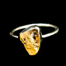 Raw Gemstone - Sterling Silver Stacker - Ring