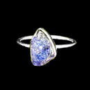Raw Gemstone - Sterling Silver Stacker - Ring