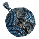 Black Ice - Swirl Medallion - Pendant
