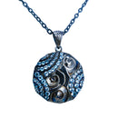 Black Ice - Swirl Medallion - Pendant