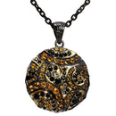 Tiger Stripe - Swirl Medallion - Pendant