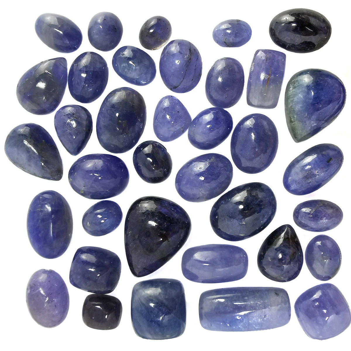 Tanzanite cabochon from Tanzania.