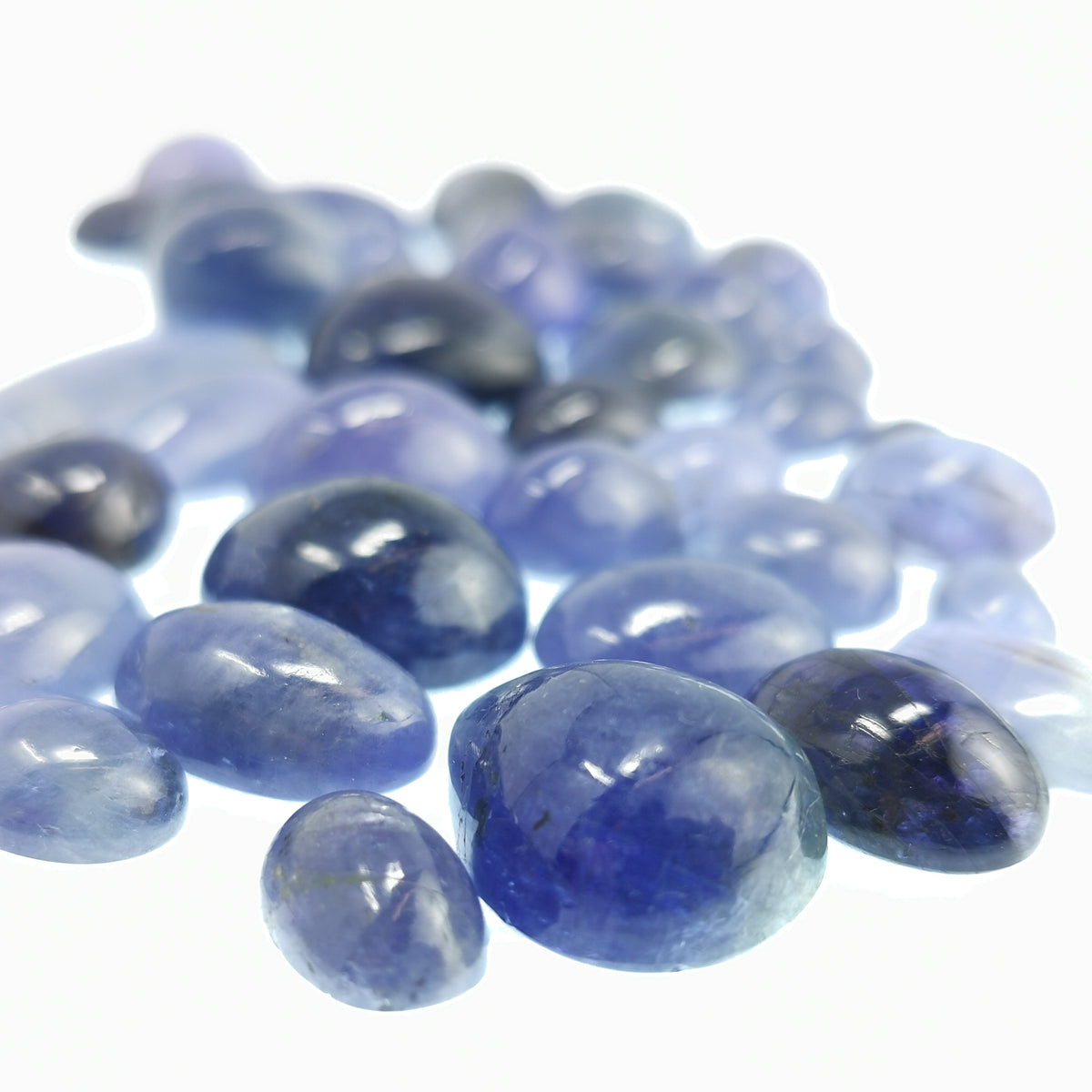 Tanzanite cabochon from Tanzania.