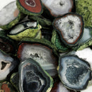 塔巴斯科晶洞 - 单切半抛光