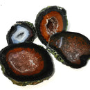 塔巴斯科晶洞 - 单切半抛光