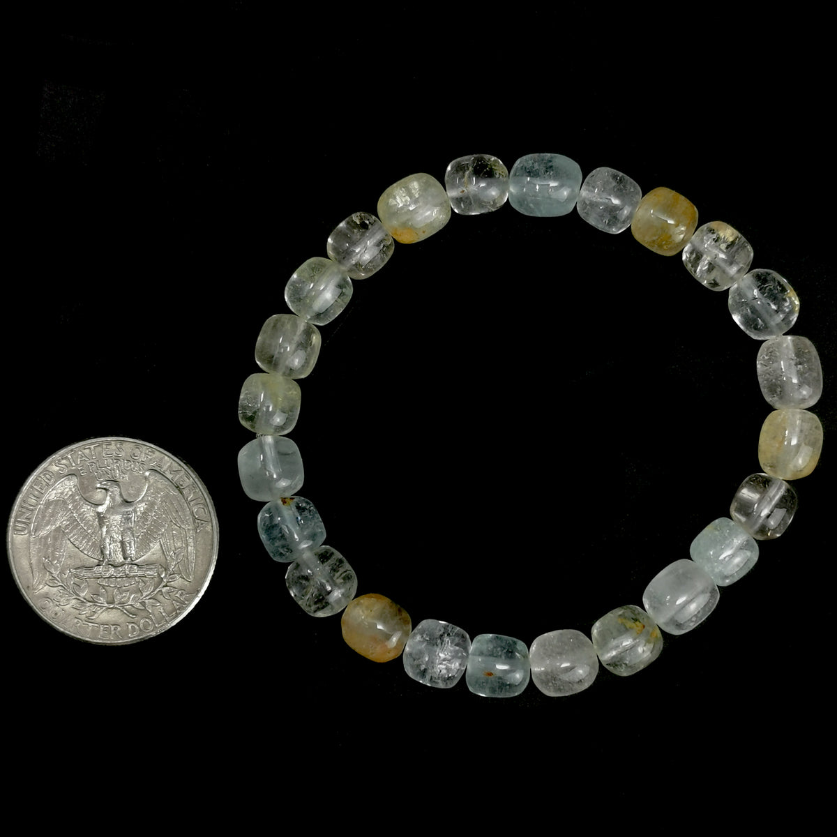 Topaz bead bracelet.