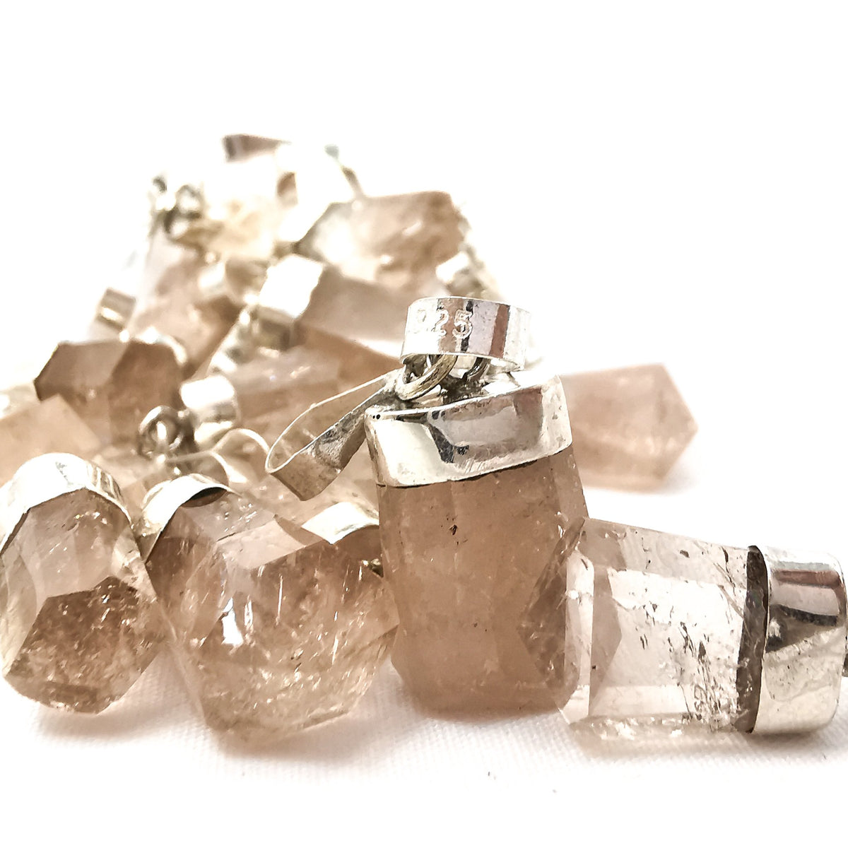 Topaz pendant in sterling silver with Champagne Topaz.