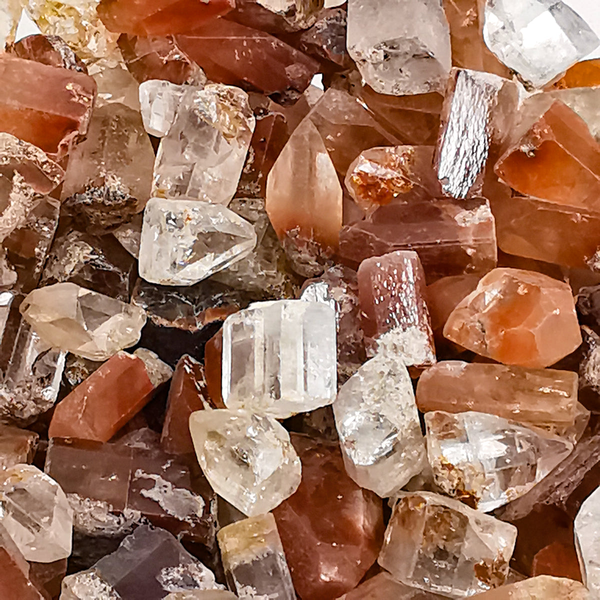 Red Topaz raw from San Luis Potosí, Mexico.