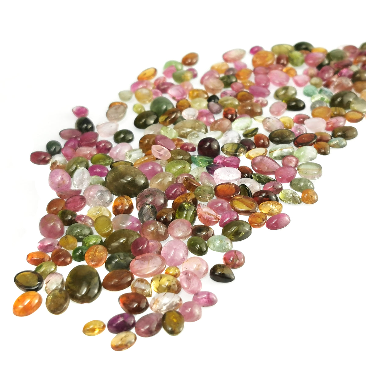 Tourmaline cabochon, a tourmaline group mineral, from Paprok Mine, Afghanistan.