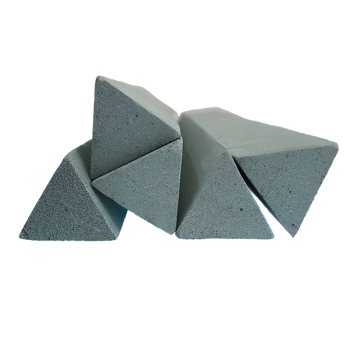Triangle lapidary sanding stick, made of silicon carbide.