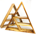 Teak Triangle Wooden Shelf