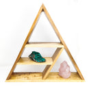 Teak Triangle Wooden Shelf