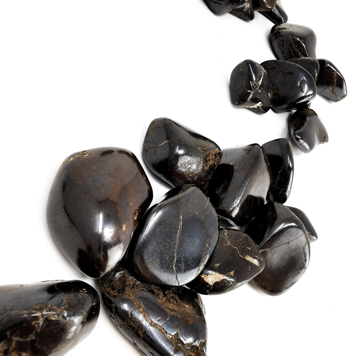 Hematite tumble, an iron oxide, from Madagascar.